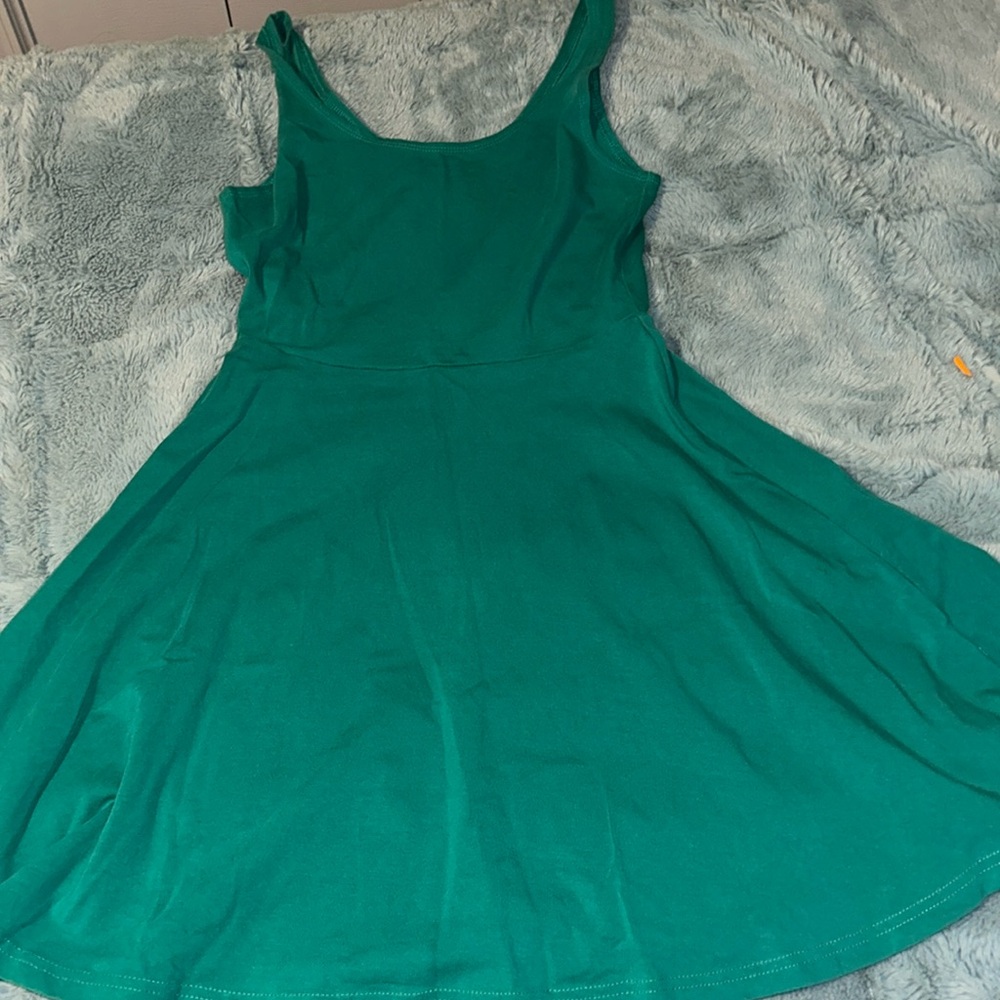 Express Green Skater Dress Size Small